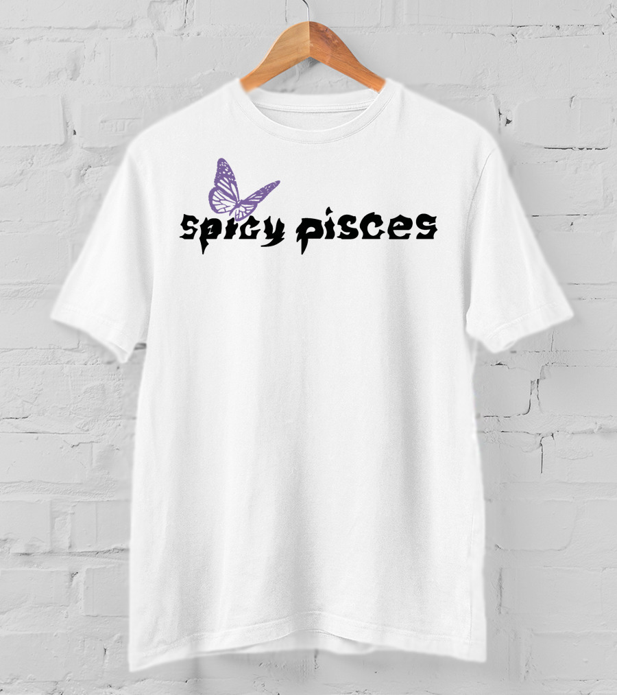Spicy Pisces Butterfly Aesthetic Merchandise T-Shirt
