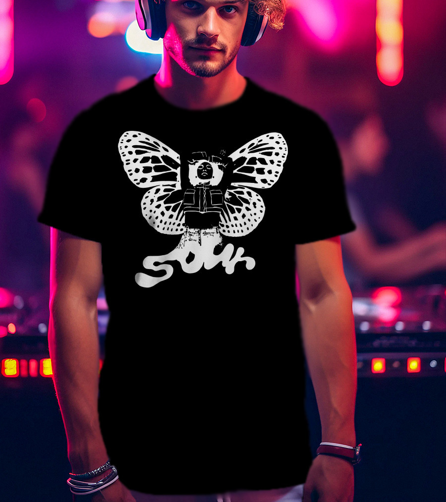 Sour Butterfly Grunge Wings Fusion T-Shirt