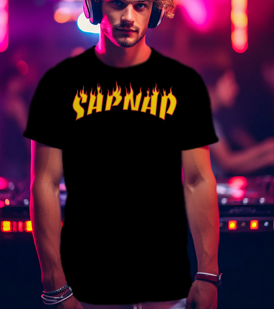 Sapnap Fire Pixel Art Flames T-Shirt