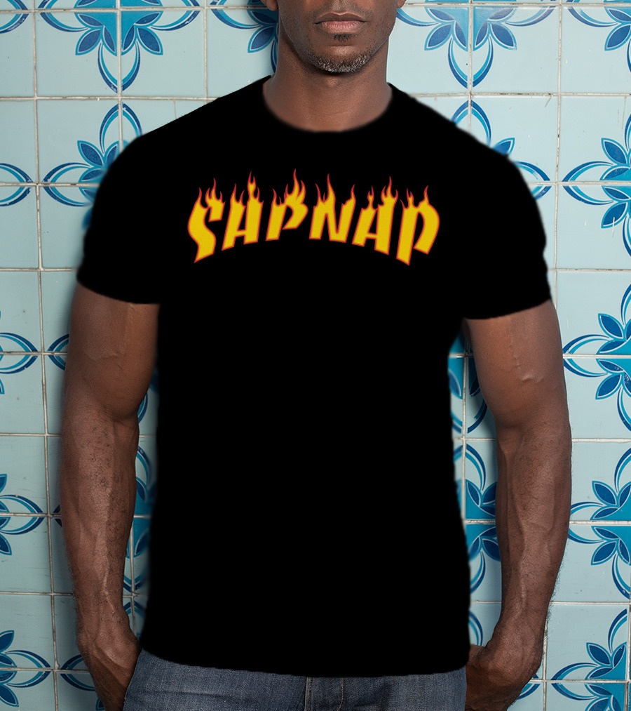 Sapnap Fire Pixel Art Flames T-Shirt
