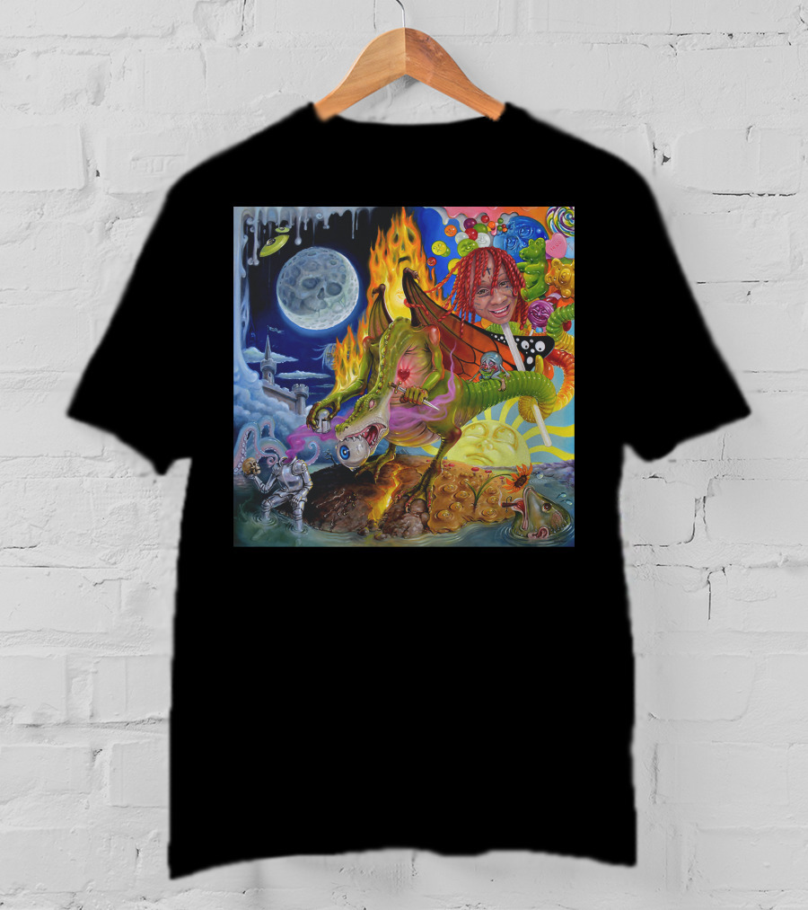 Trippie Redd Love Scars Cosmic Adventure With Dragon And Astronaut T-Shirt