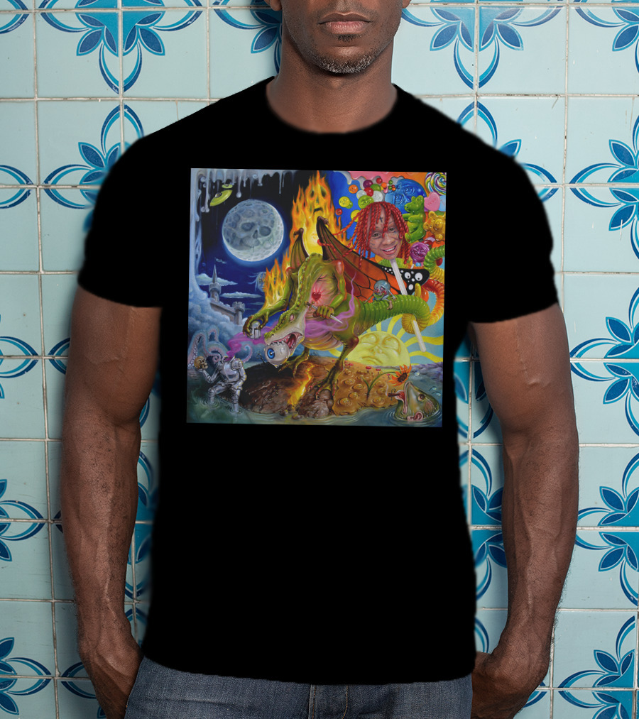 Trippie Redd Love Scars Cosmic Adventure With Dragon And Astronaut T-Shirt