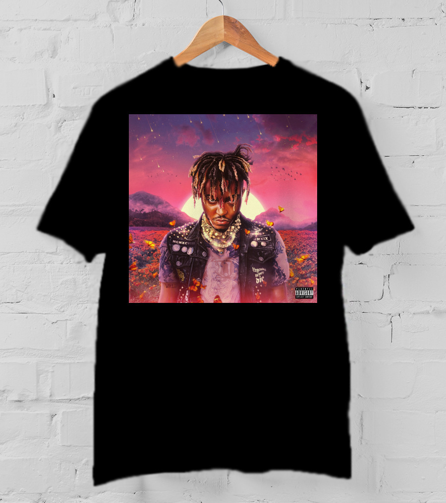 Juice Wrld Legends Never Die Album Cover Parental Advisory T-Shirt
