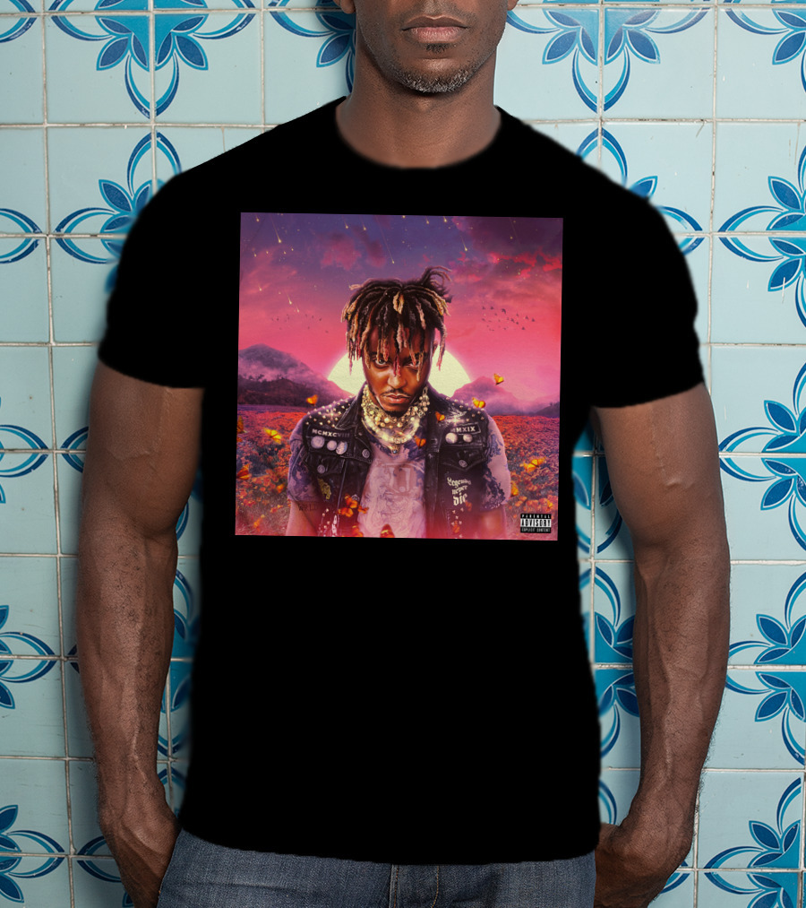 Juice Wrld Legends Never Die Album Cover Parental Advisory T-Shirt