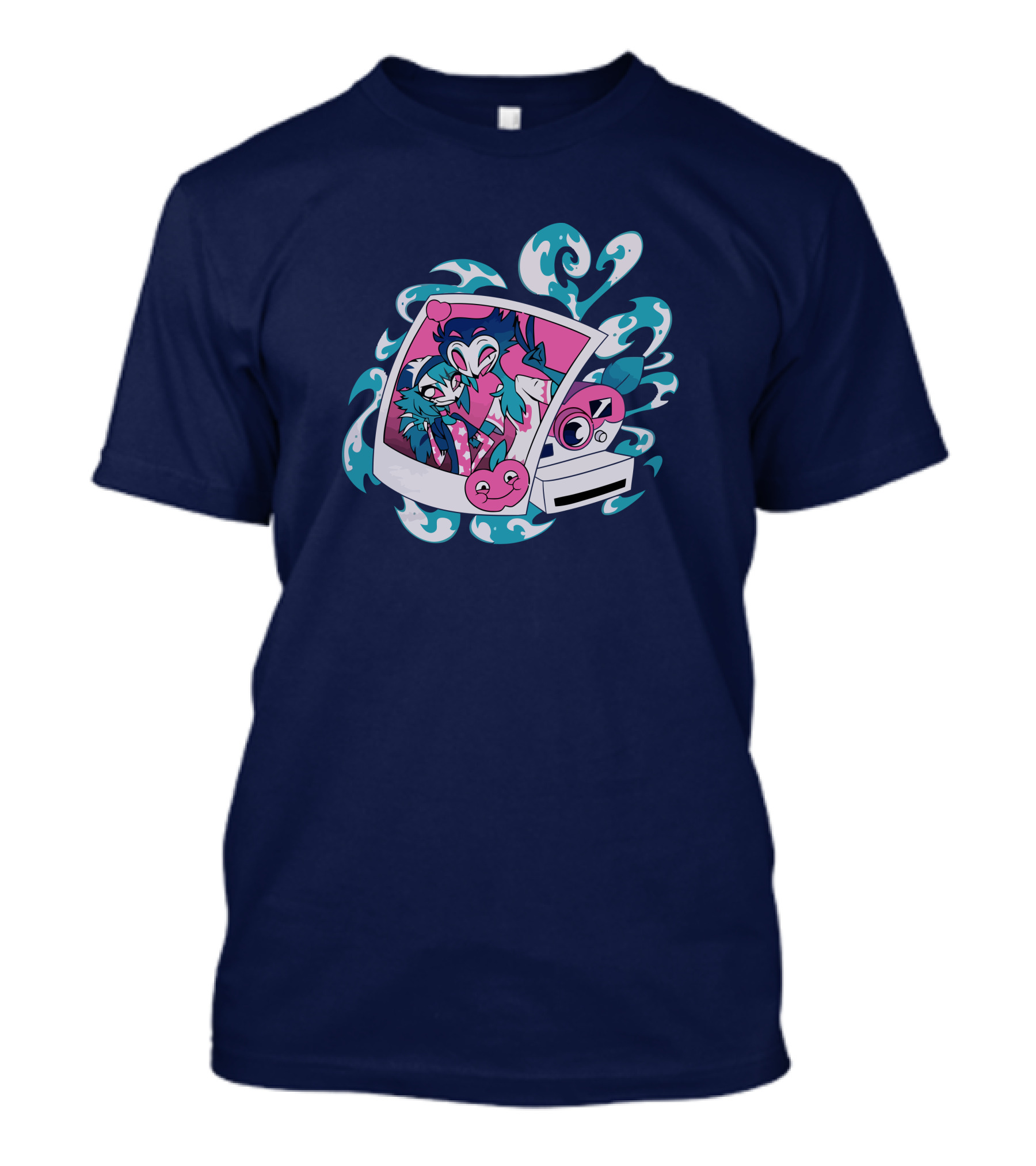 Vivziepop Store Polaroid Camera And Character T-Shirt
