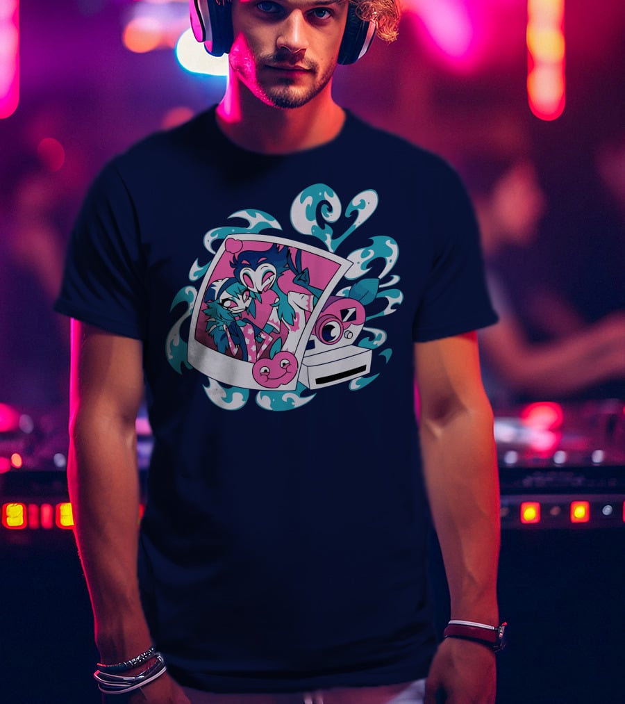 Vivziepop Store Polaroid Camera And Character T-Shirt