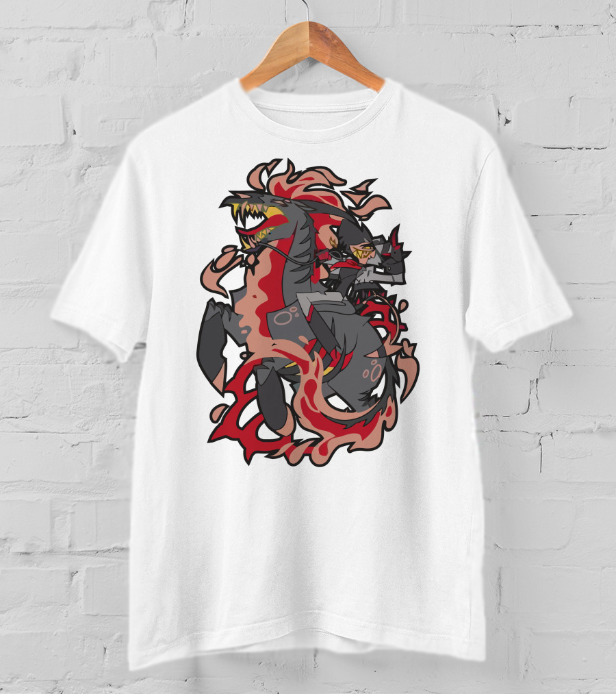 Stolas And Octavia Helluva Boss Demon Horse And Owl Characters T-Shirt