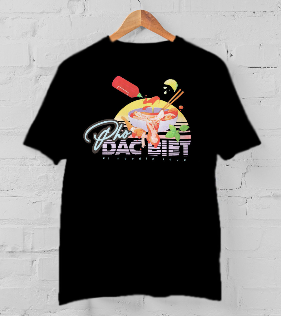 Pho Dac Biet Noodle Soup Bibisama Vibrant Bowl T-Shirt