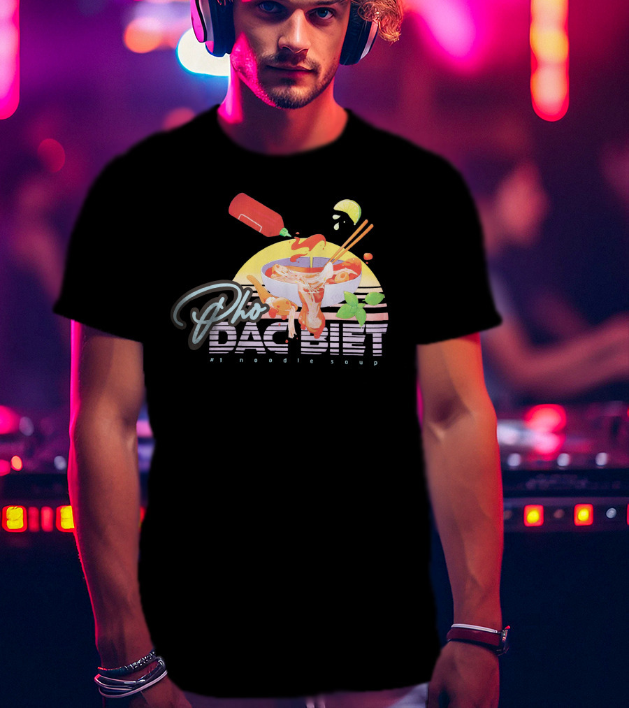 Pho Dac Biet Noodle Soup Bibisama Vibrant Bowl T-Shirt