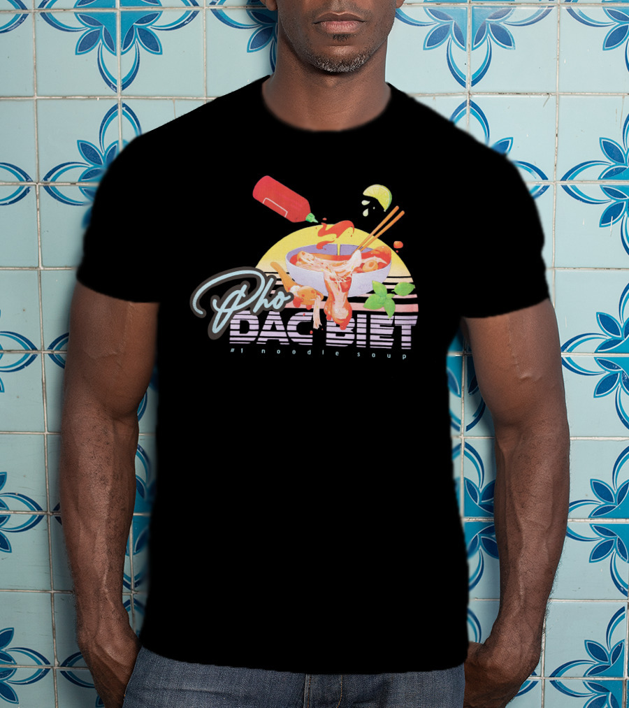 Pho Dac Biet Noodle Soup Bibisama Vibrant Bowl T-Shirt
