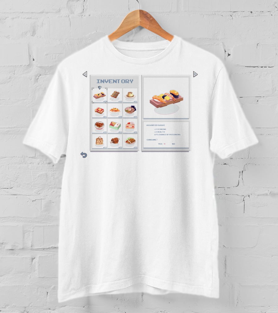 Bibisama Sushi Inventory Assorted Nigiri 12 Portions 4% Risk Yes No T-Shirt