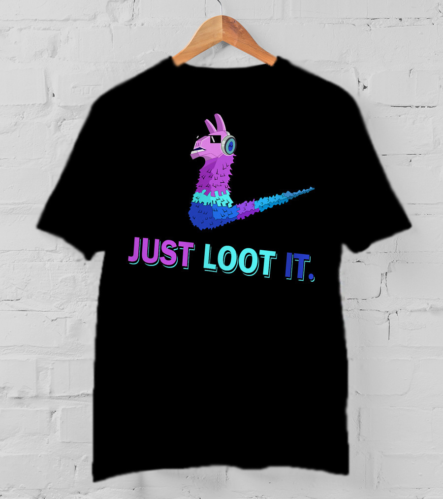 Just Loot It Llama Icon T-Shirt