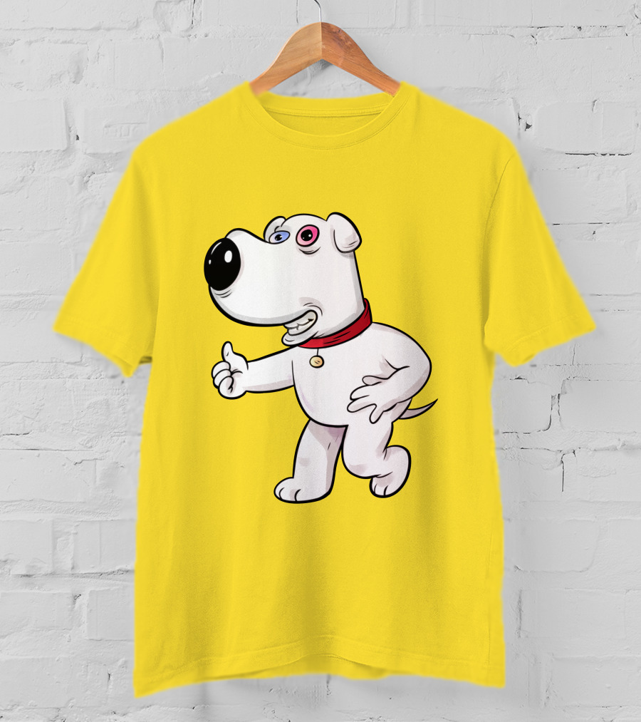 Brian Griffin Psychedelic Style Family Guy Character T-Shirt