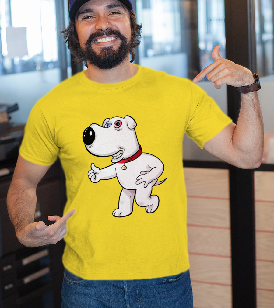 Brian Griffin Psychedelic Style Family Guy Character T-Shirt