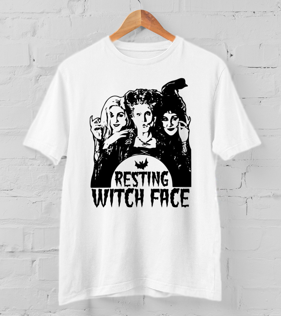Resting Witch Face Sanderson Sisters Halloween Trio T-Shirt