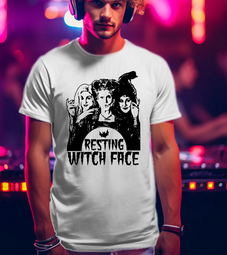 Resting Witch Face Sanderson Sisters Halloween Trio T-Shirt