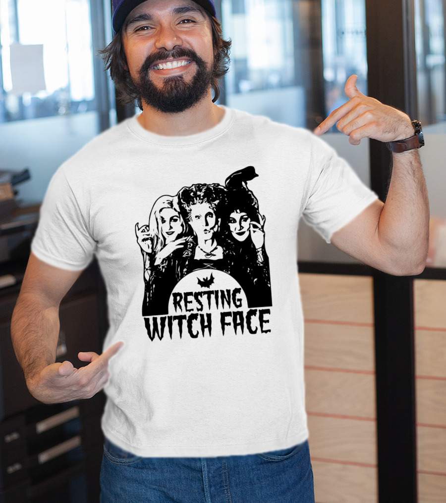 Resting Witch Face Sanderson Sisters Halloween Trio T-Shirt
