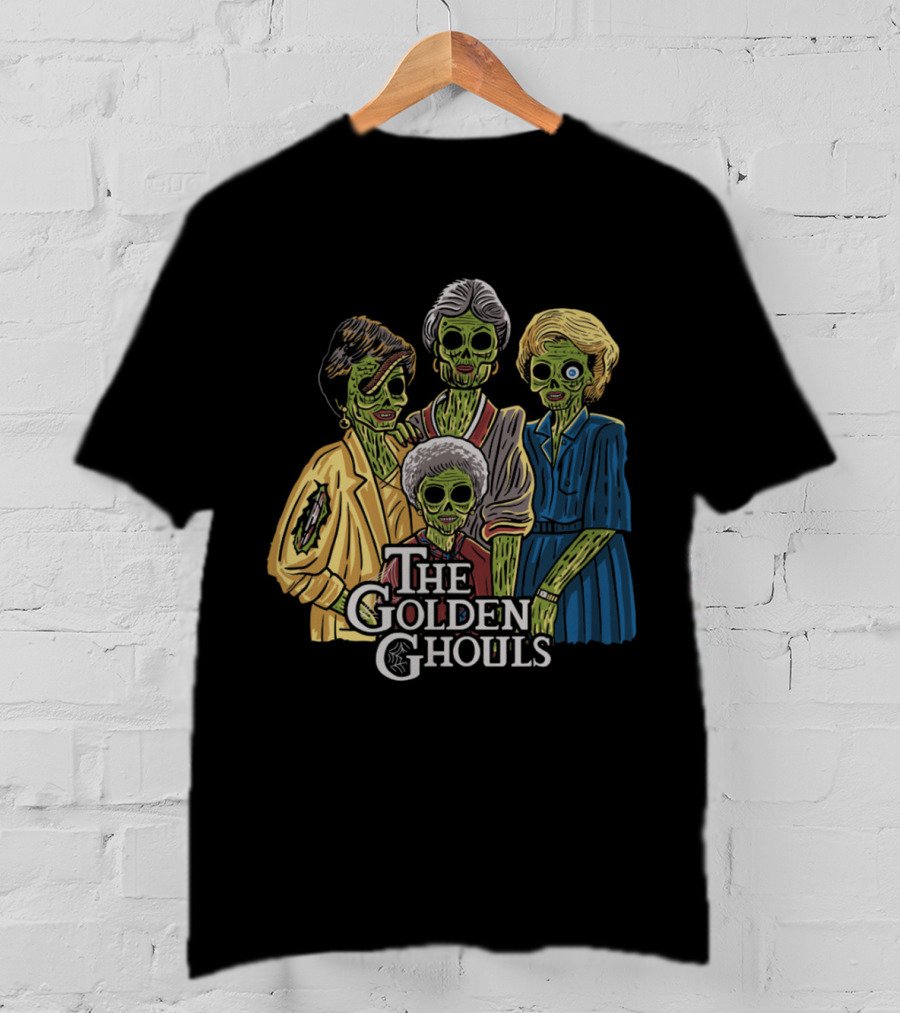 The Golden Ghouls Zombie Parody Featuring Iconic Quartet T-Shirt