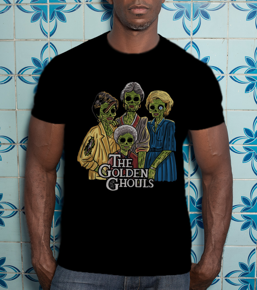 The Golden Ghouls Zombie Parody Featuring Iconic Quartet T-Shirt