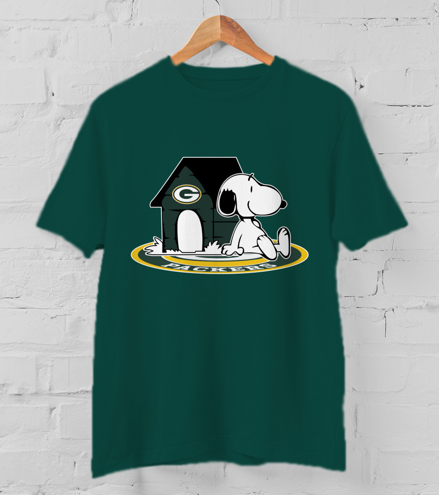 Green Bay Packers Football Fan Now And Forever Peanuts Snoopy T-Shirt