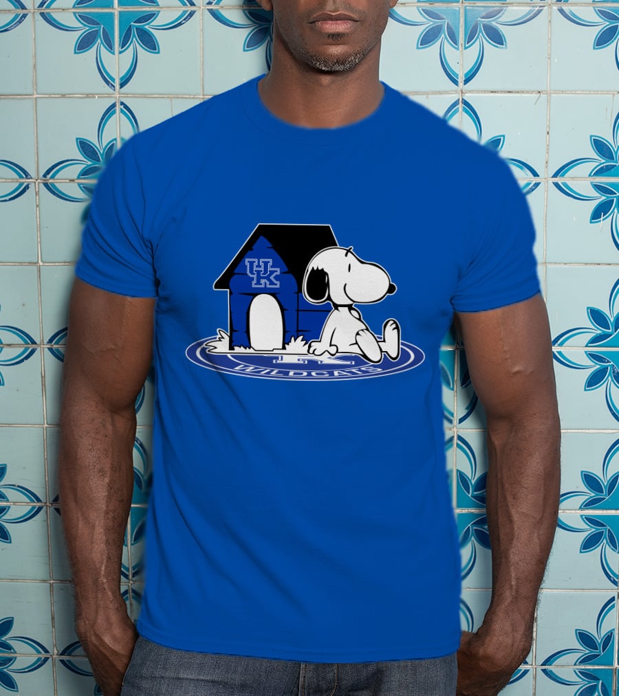 Kentucky Wildcats Snoopy Basketball Fan Now And Forever T-Shirt