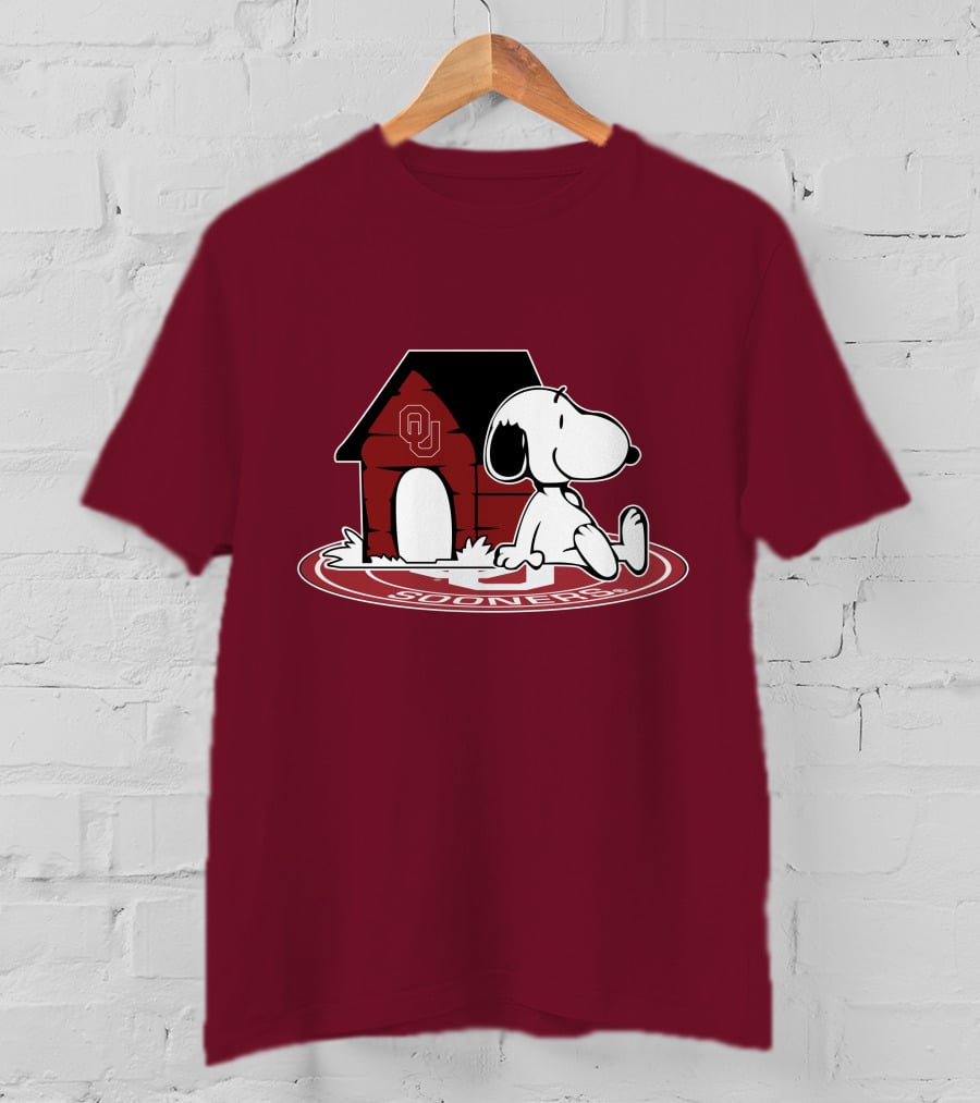 Snoopy Oklahoma Sooners Football Fan Now And Forever T-Shirt