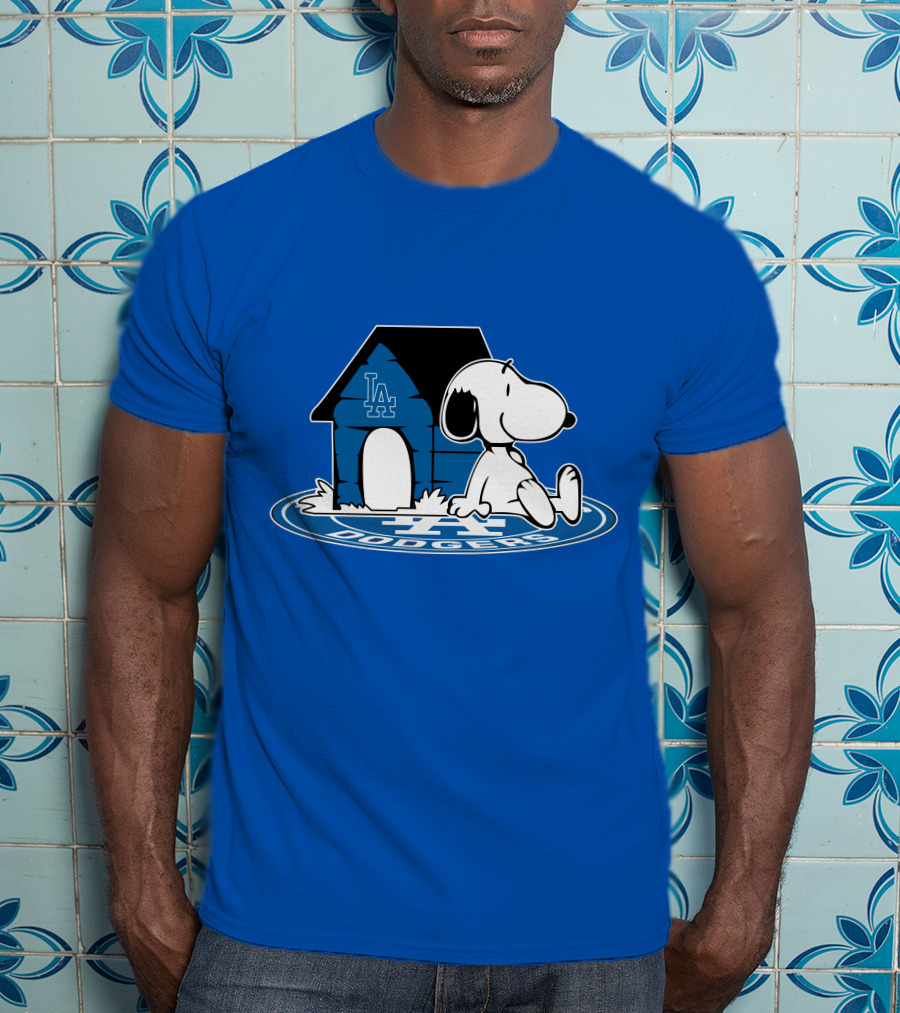 Snoopy Los Angeles Dodgers Fan Now And Forever T-Shirt