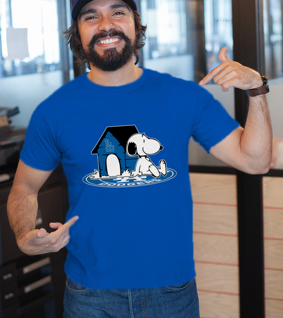 Snoopy Los Angeles Dodgers Fan Now And Forever T-Shirt