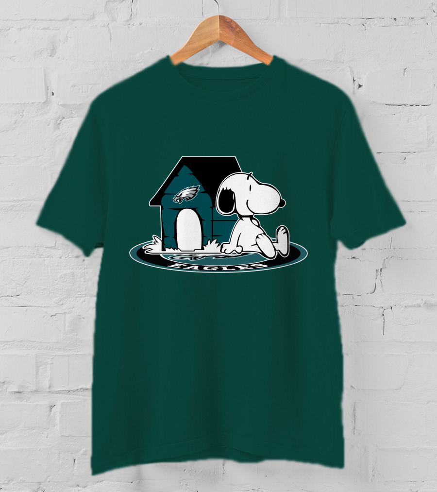 Snoopy Philadelphia Eagles Fan Now And Forever T-Shirt
