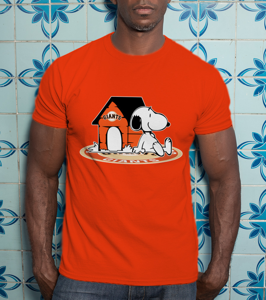 San Francisco Giants Fan Snoopy Baseball Now And Forever T-Shirt