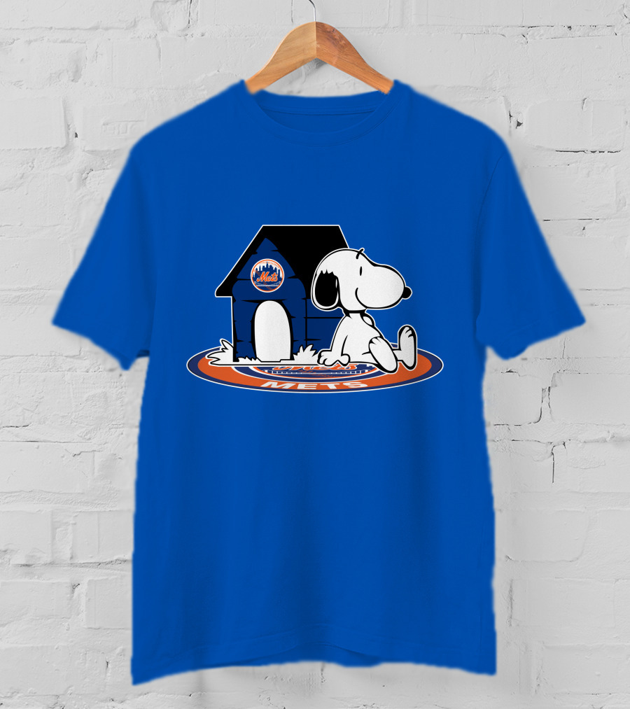 Snoopy Mets Fan New York Baseball Now And Forever T-Shirt