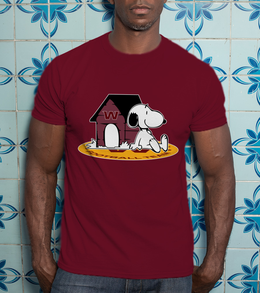 Washington Football Team Snoopy Doghouse Now And Forever T-Shirt
