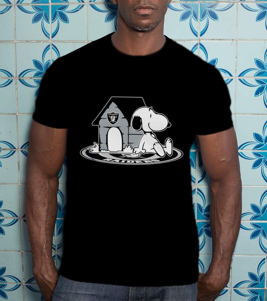 Las Vegas Raiders Snoopy Fan Now And Forever T-Shirt