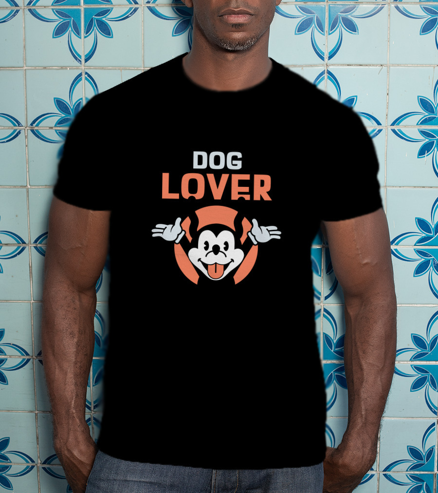 Dog Lover Screaming Cartoon Dog T-Shirt