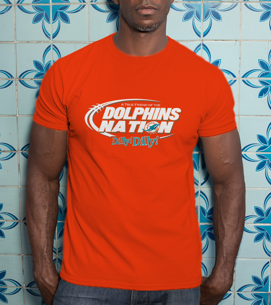A True Friend Of The Dolphins Nation Dilly Dilly T-Shirt