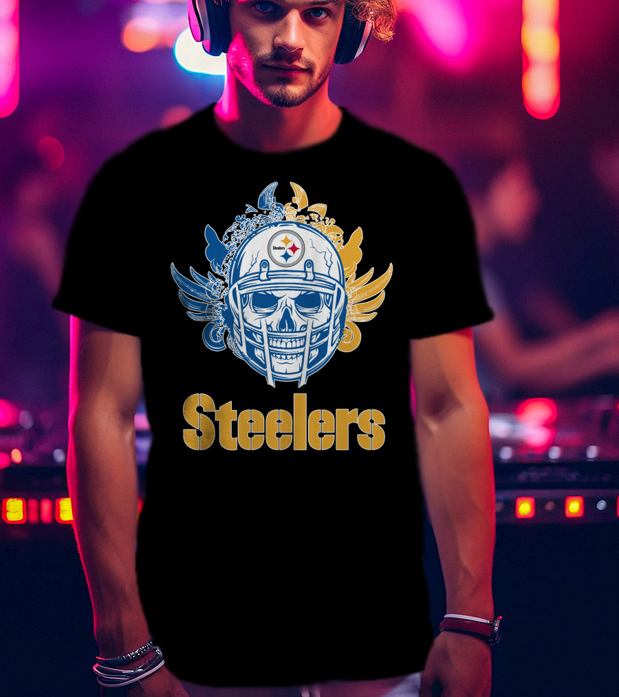 Pittsburgh Steelers Skull Steelers T-Shirt