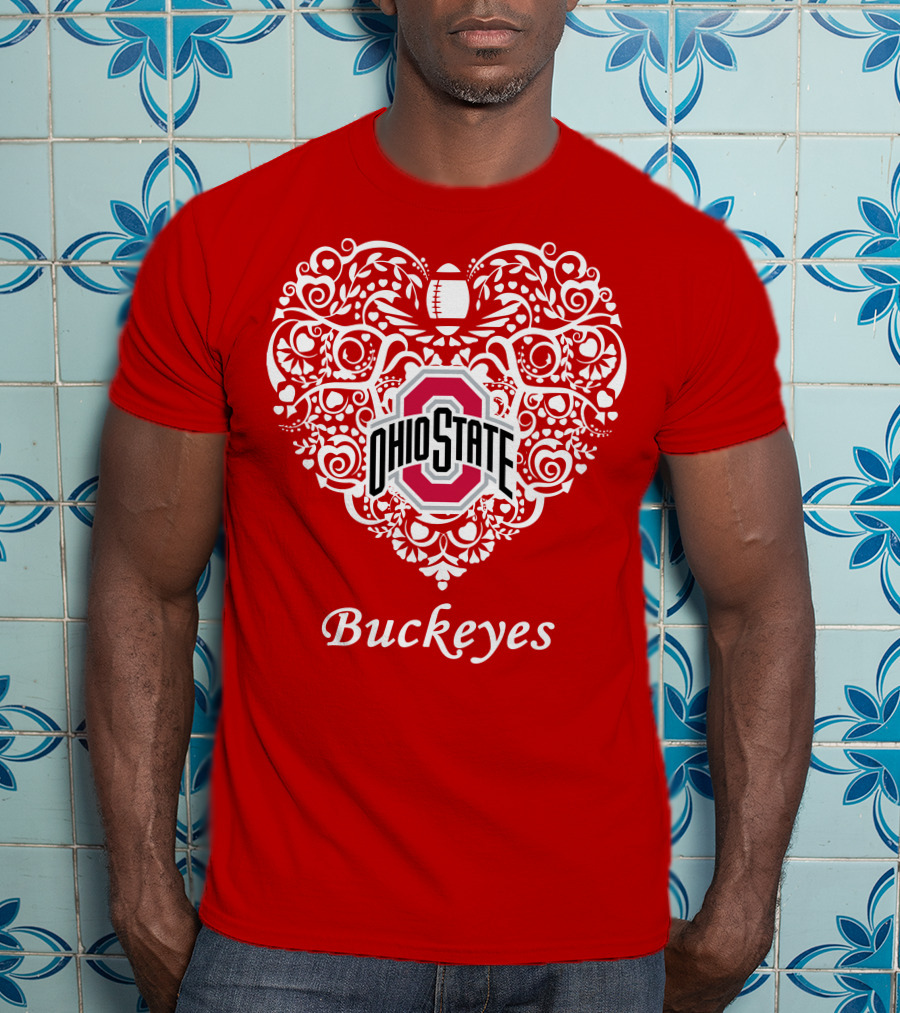 Ohio State Buckeyes Heart T-Shirt