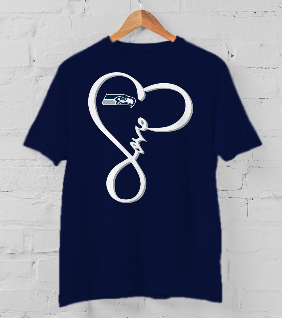 Seattle Seahawks Love Heart T-Shirt