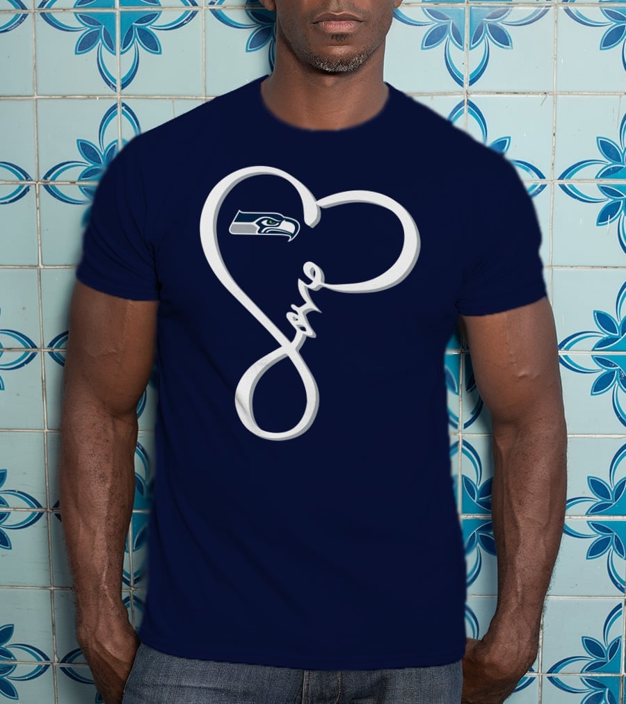 Seattle Seahawks Love Heart T-Shirt