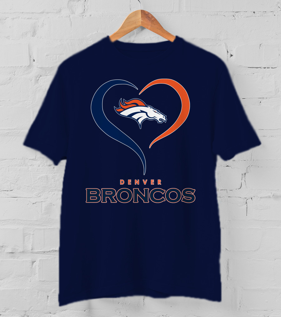 Denver Broncos Heart Logo In My Heart T-Shirt