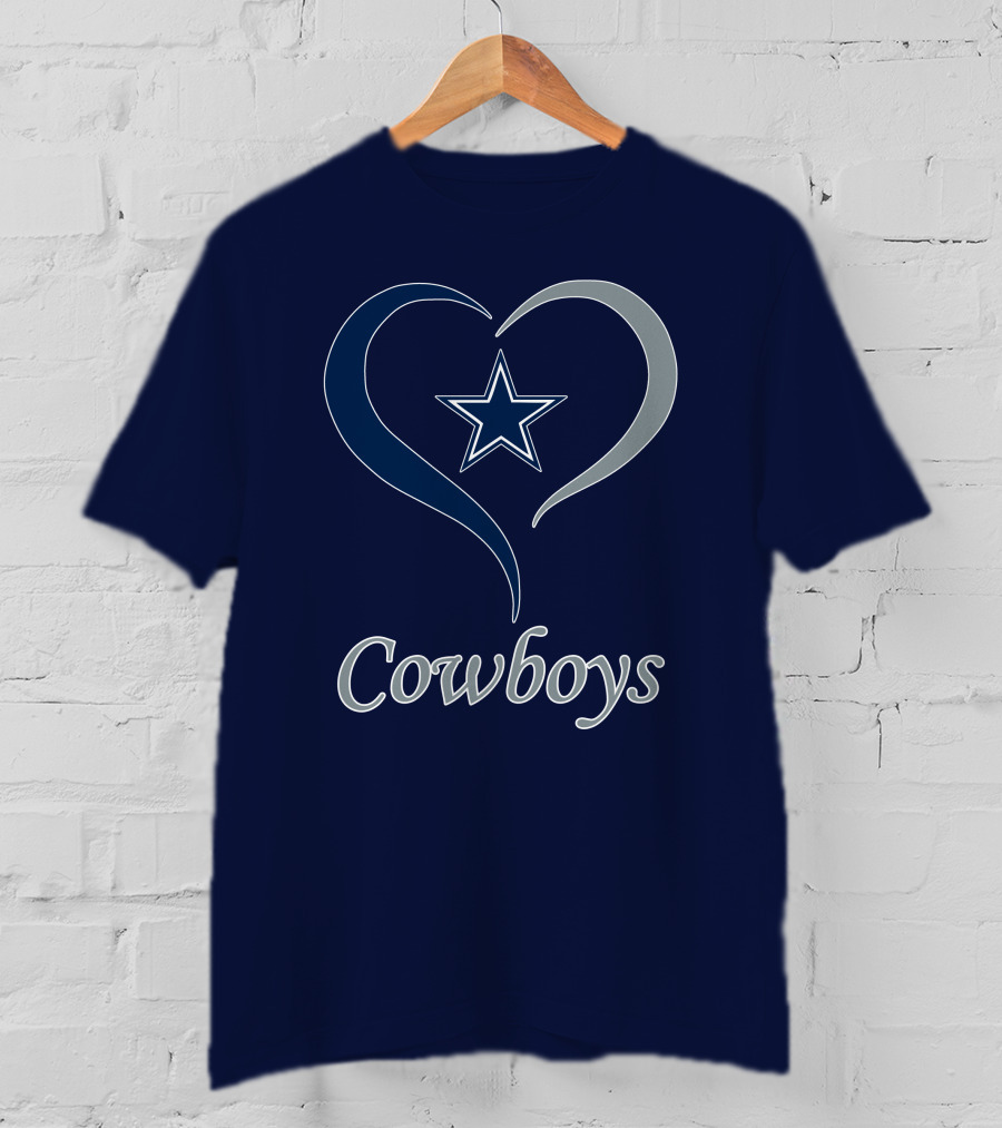 Cowboys Star Heart T-Shirt