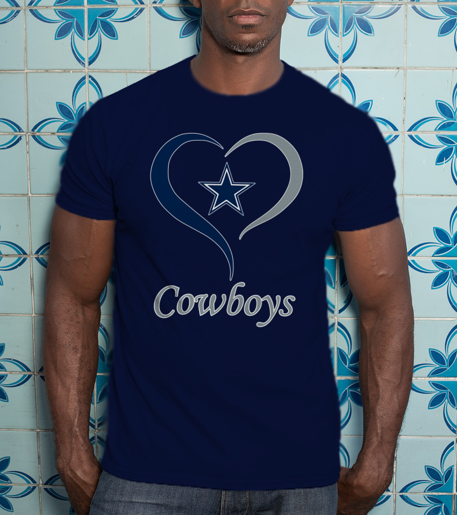 Cowboys Star Heart T-Shirt