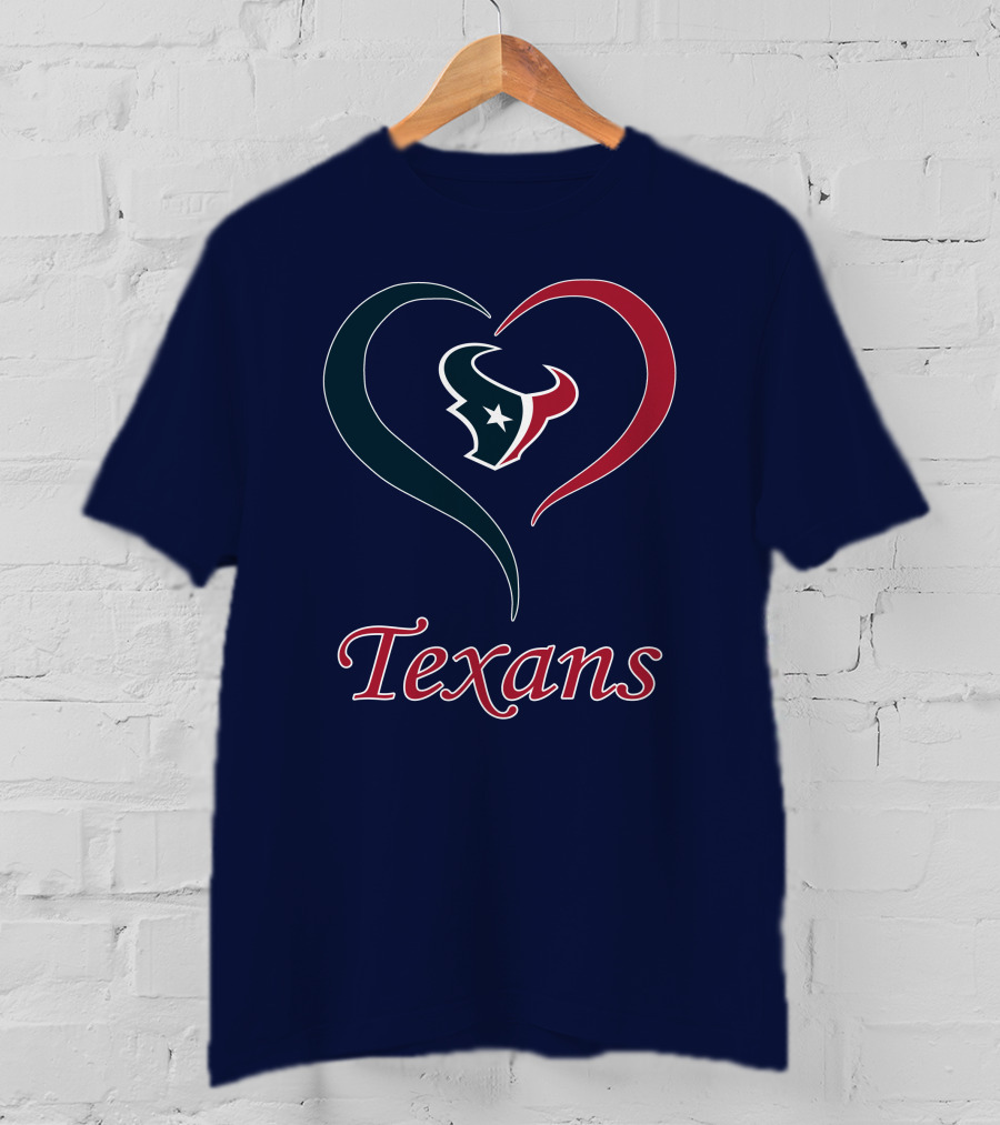 Houston Texans Heart Logo Texans T-Shirt