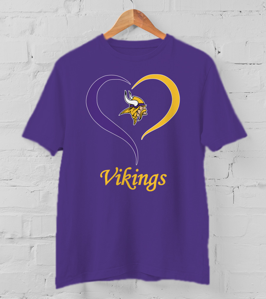 Minnesota Vikings Heart Logo In My Heart T-Shirt