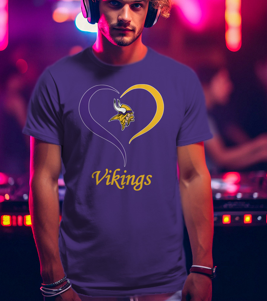 Minnesota Vikings Heart Logo In My Heart T-Shirt