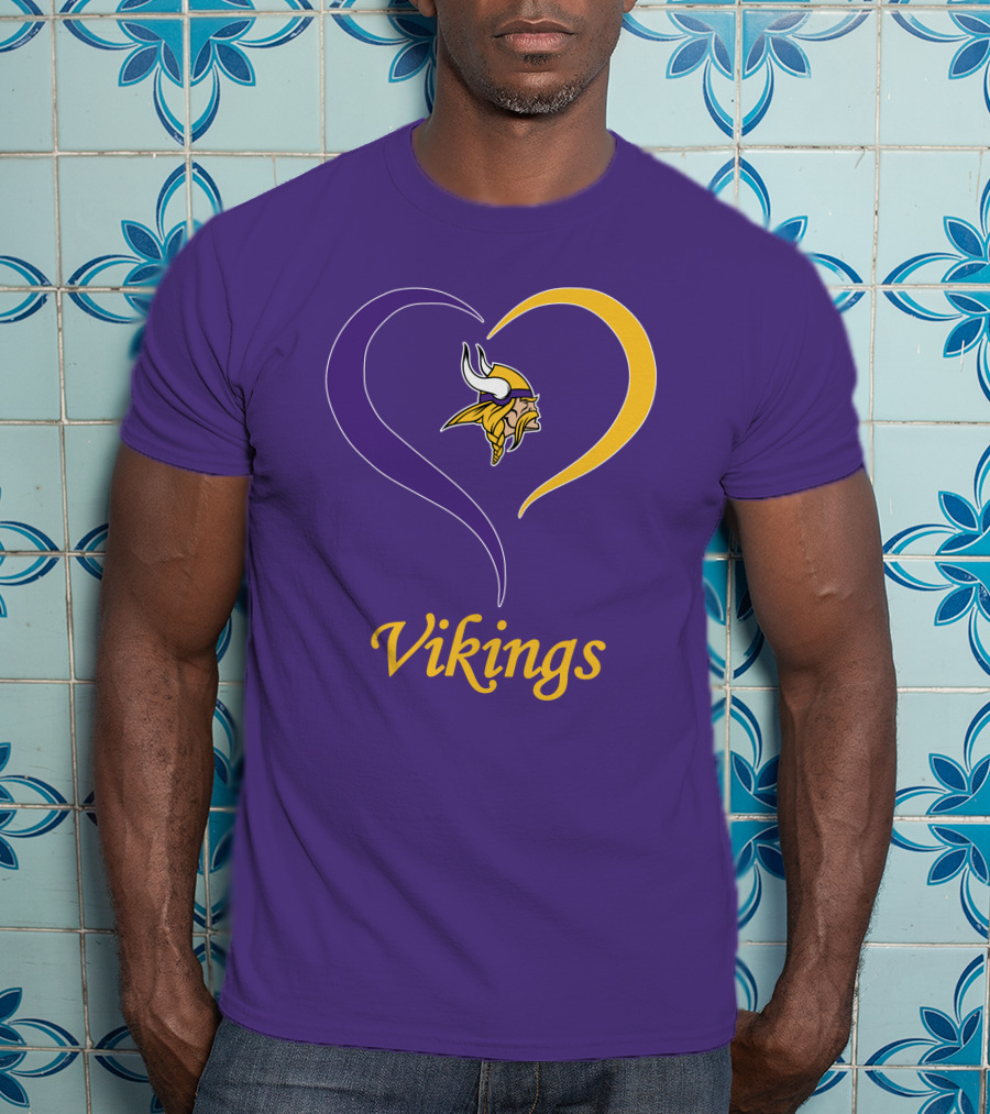 Minnesota Vikings Heart Logo In My Heart T-Shirt