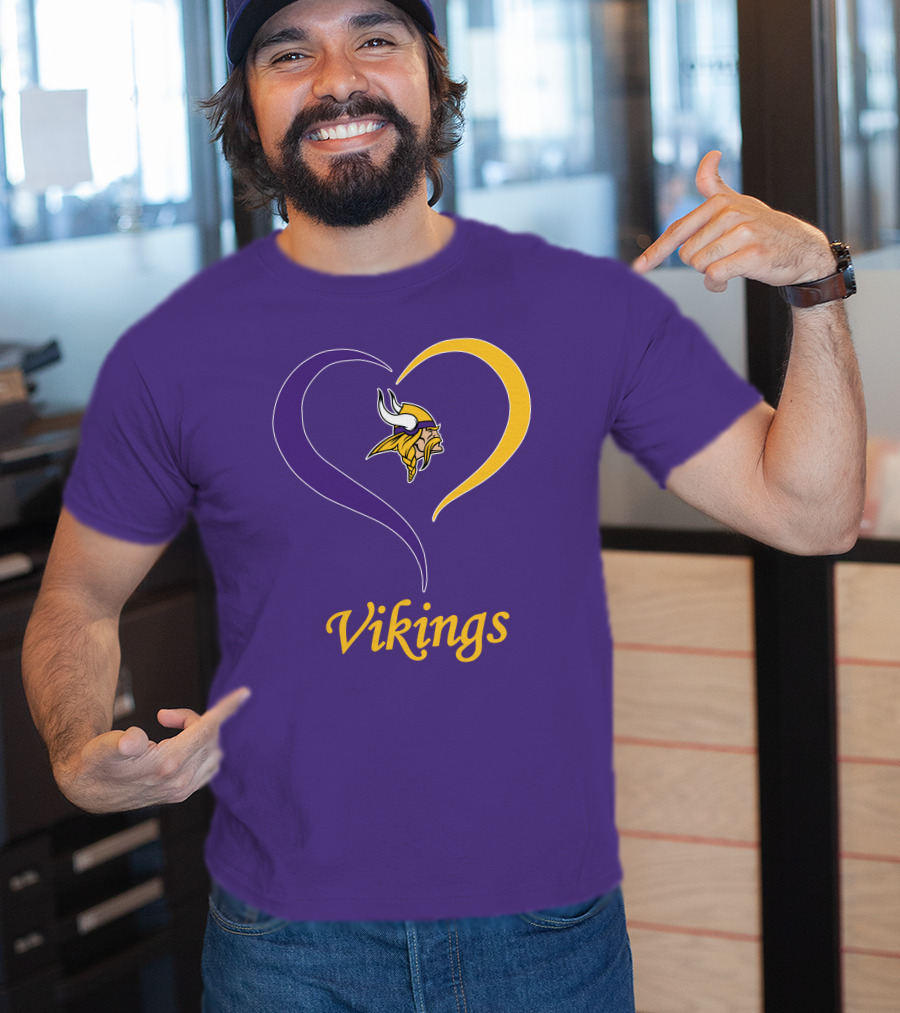 Minnesota Vikings Heart Logo In My Heart T-Shirt