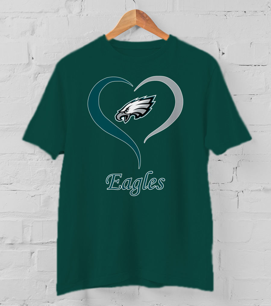 Eagles Heart Emblem With Philadelphia Iconic T-Shirt