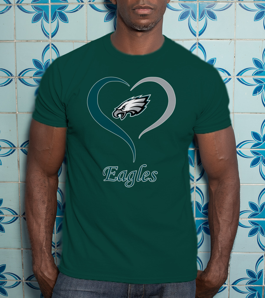 Eagles Heart Emblem With Philadelphia Iconic T-Shirt