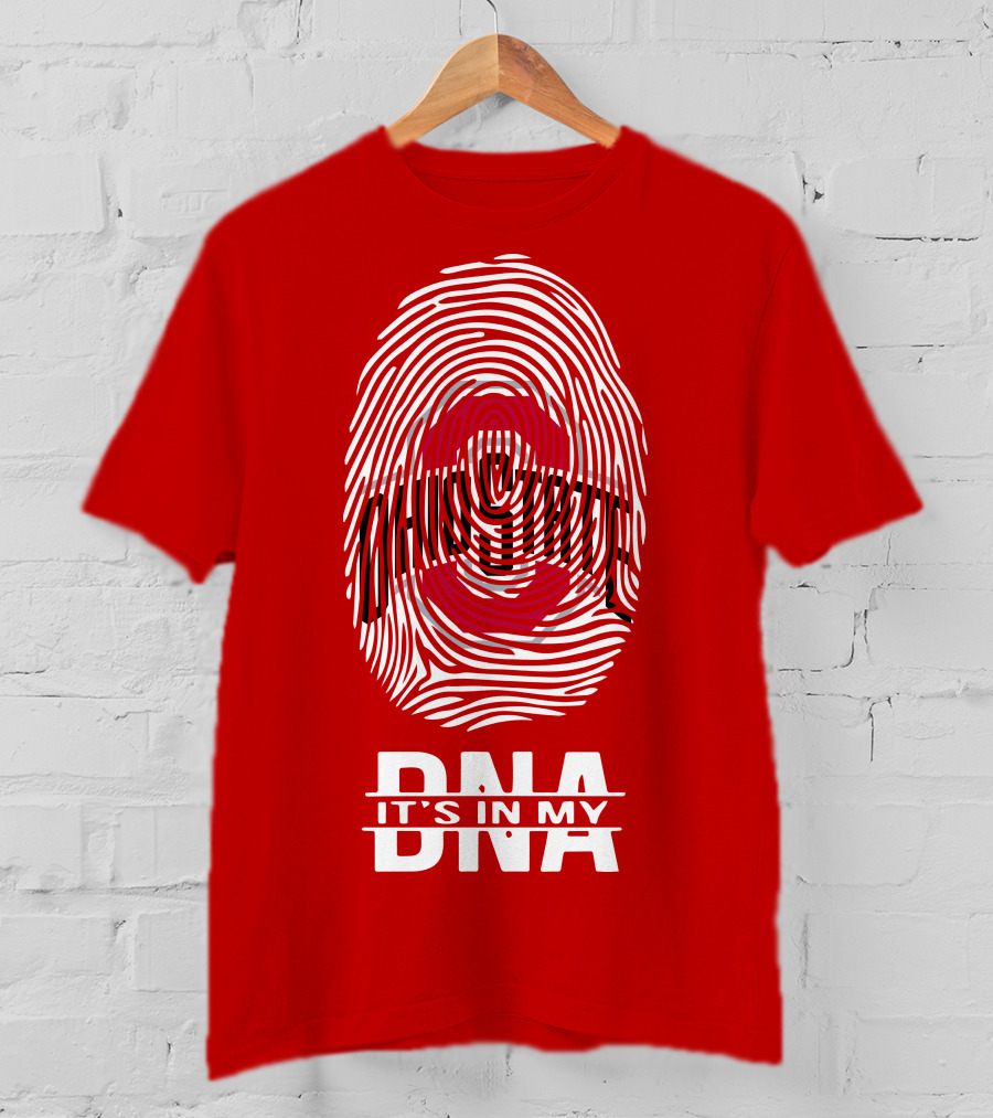 Ohio State Buckeyes Fingerprint It's In My DNA T-Shirt